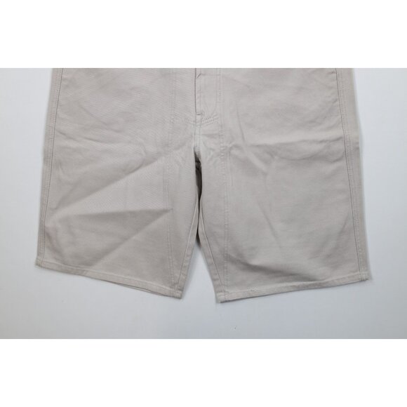 Deadstock Vtg 90s Marithe Francois Girbaud Mens 33 Baggy Denim Jean Shorts Gray - Picture 4 of 11